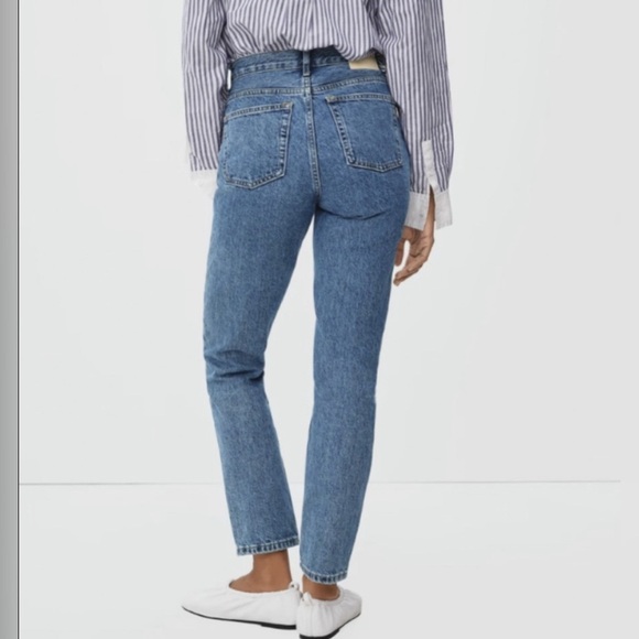 Everlane 90s Cheeky High Rise Crop 28 Straight Leg Jeans - Picture 4 of 16